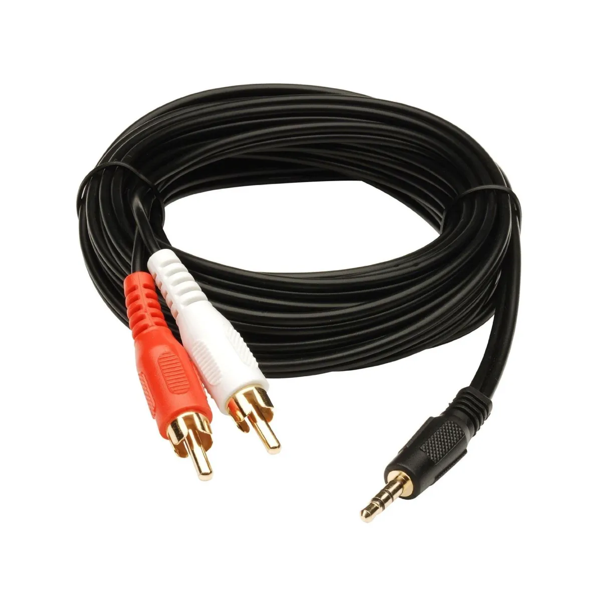 Аудио кабел 3.5mm to AUX 1.5m Gold