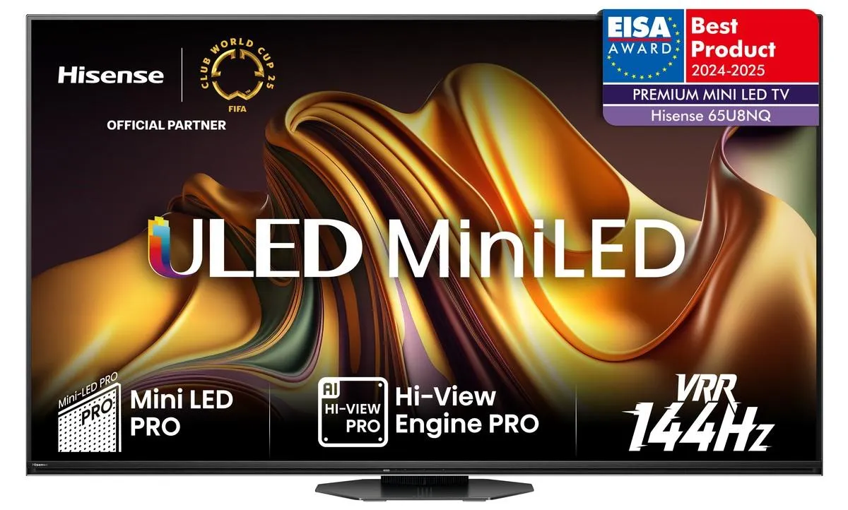 4K Mini LED UHD Smart HISENSE 65 U8 NQ, 65"(164cm)