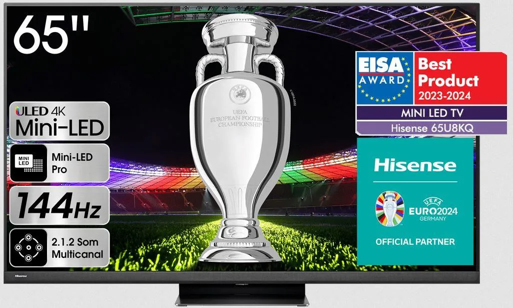 4k UHD Mini LED SMART TV HISENSE 65 U8 KQ 65"(164cm)