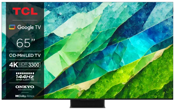 4K UHD Smart QD-Mini LED TCL 65 C855, 65"(165.1cm)