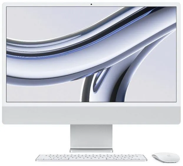 Apple iMac 24" M3/8C CPU/10C GPU/8GB/256GB Silver mqrj3ze/a