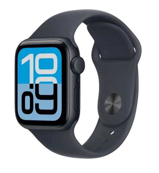 Apple Watch SE 3 GPS 44mm Midnight Aluminium Case with Midnight Sport Band - S/M