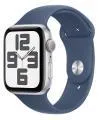 Apple Watch SE v3 GPS 40mm Silver Aluminium Case with Denim Sport Band - S/M - mxec3qv/a