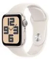 Apple Watch SE v3 GPS 40mm Starlight Aluminium Case with Starlight Sport Band - S/M - mxef3qv/a