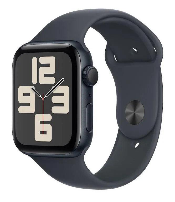 Apple Watch SE v3 GPS 44mm Midnight Aluminium Case with Midnight Sport Band - M/L - mxek3qv/a