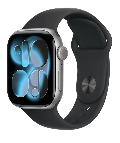 Apple Watch Series 11 GPS 46mm Space Grey Aluminium Case with Black Sport Band - M/L