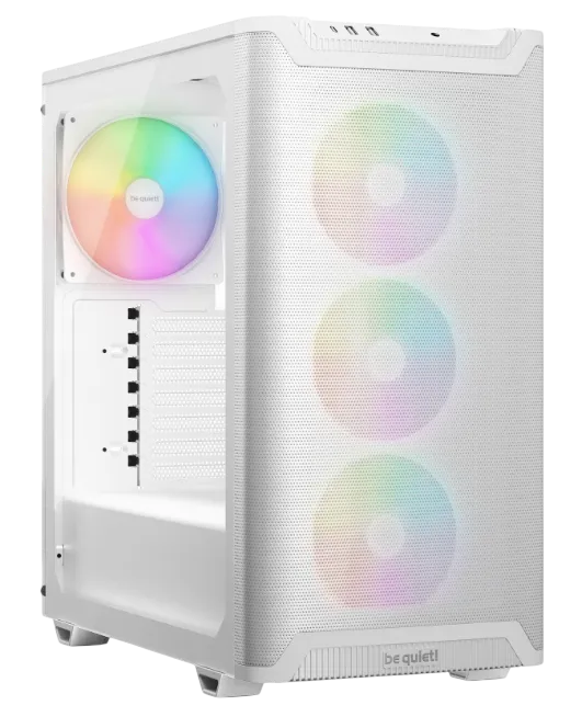 ATX Case Be Quiet! Pure Base 501 DX White Tempered Glass w/3x 120mm A-RGB Case Fans