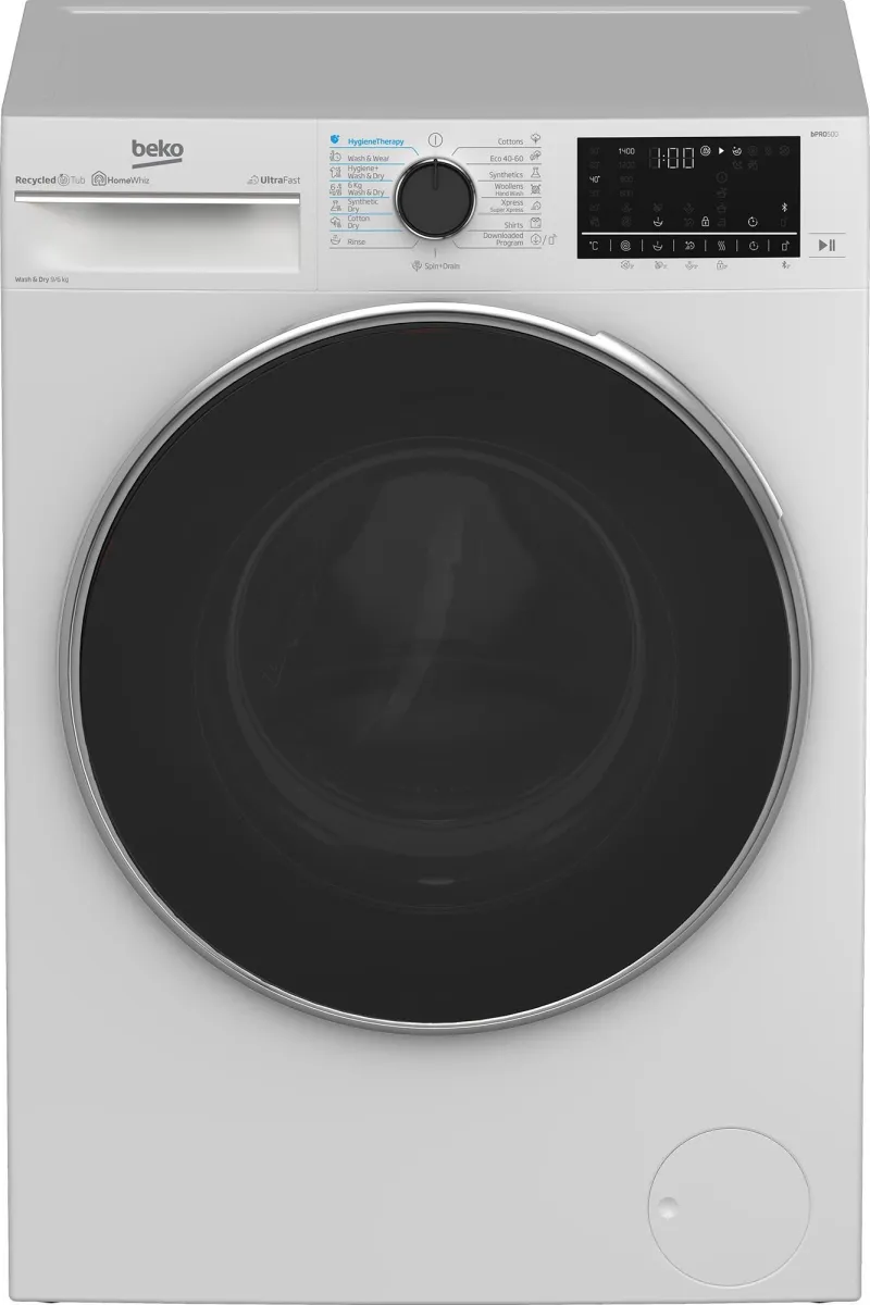 Машина пери/суши BEKO B5DFT59447W, 9/6kg, 1400 врт./min, D