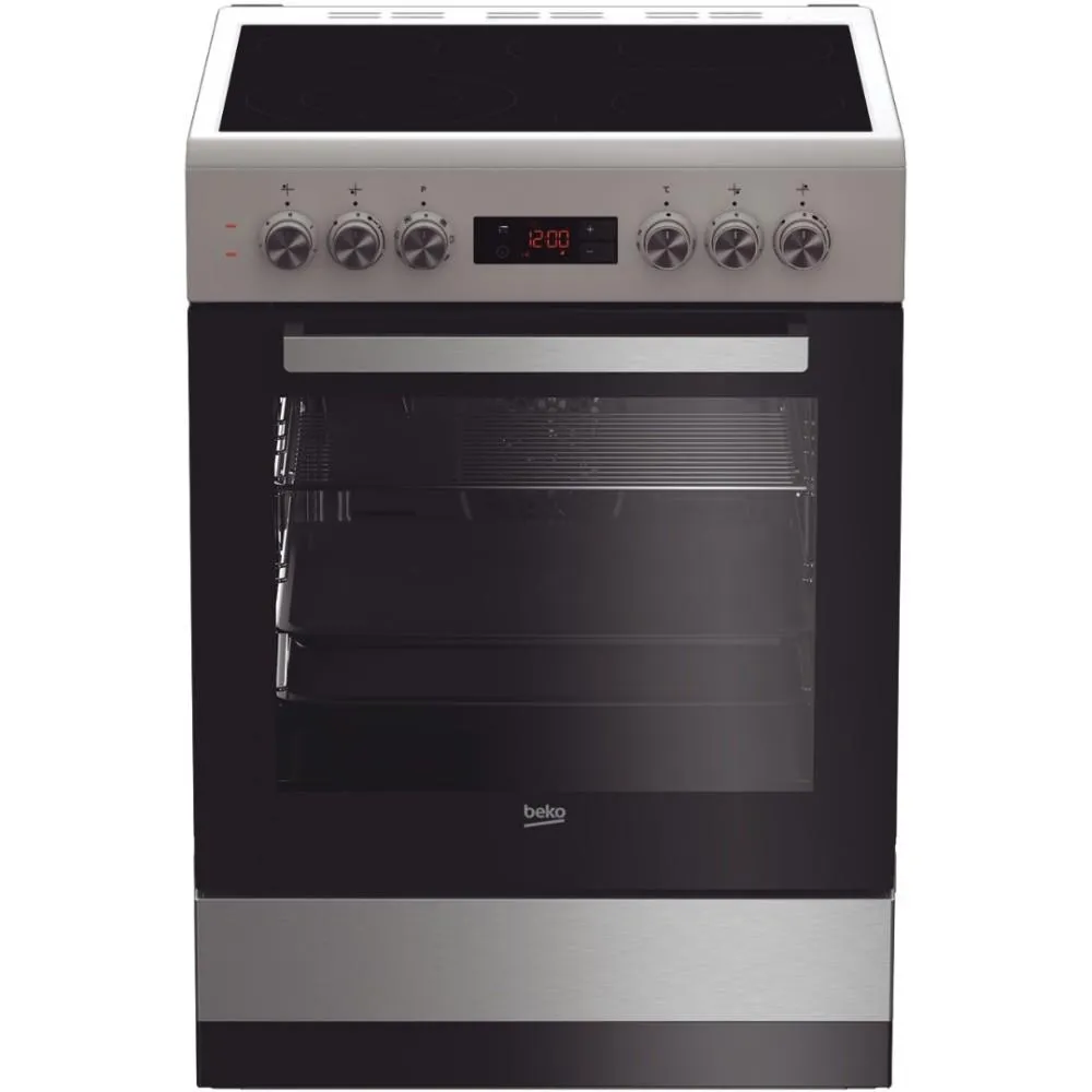 Шпорет BEKO FSM67320GXS, 60cm, керамичка плотна, 72l рерна, inox