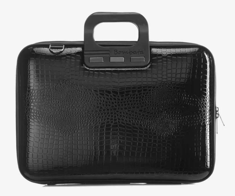 Торба за лаптоп BOMBATA Shiny Cocco BLACK 15,6”- 16"