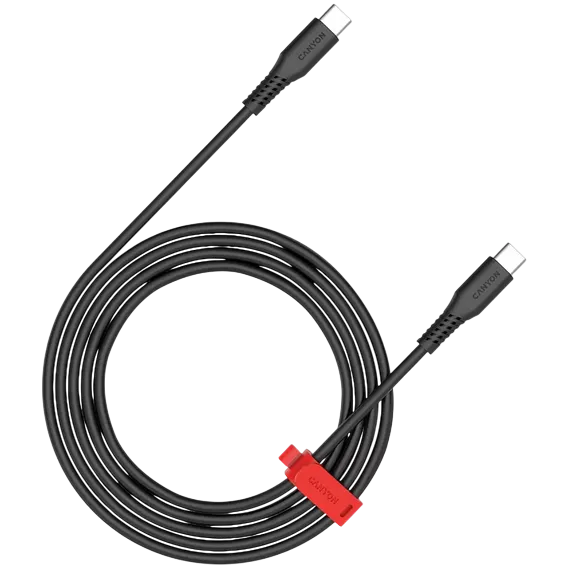 CANYON USB-C to USB-C, 60W, 1.2m Black (CNS-CC60SC12B)