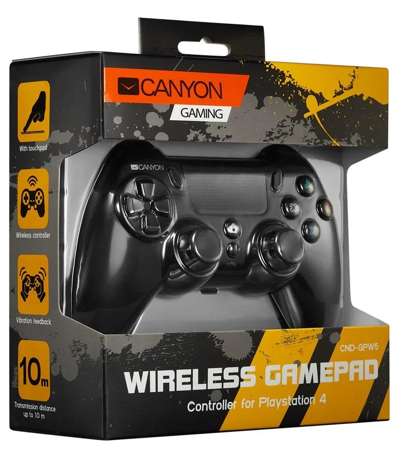 Безжичен Џојстик CANYON Wireless, 20 Buttons CND - GPW5 PS4
