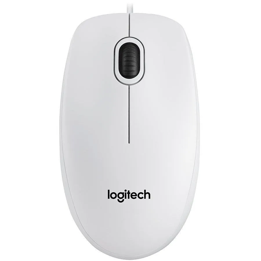 Corded Mouse LOGITECH B100 - Business EMEA - WHITE