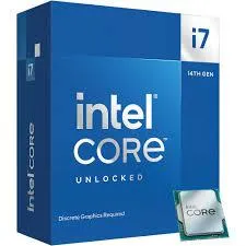 CPU Intel Core i7-14700KF 20-Core E2.5GHz/P3.4GHz 24MB Cache LGA1700 w/o Cooler BOX