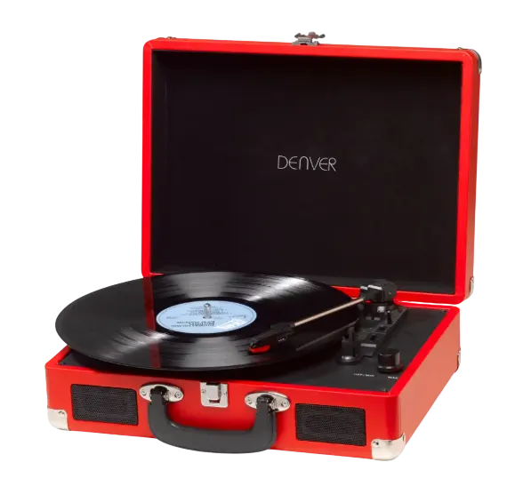 Музички систем DENVER VPL-120R RED