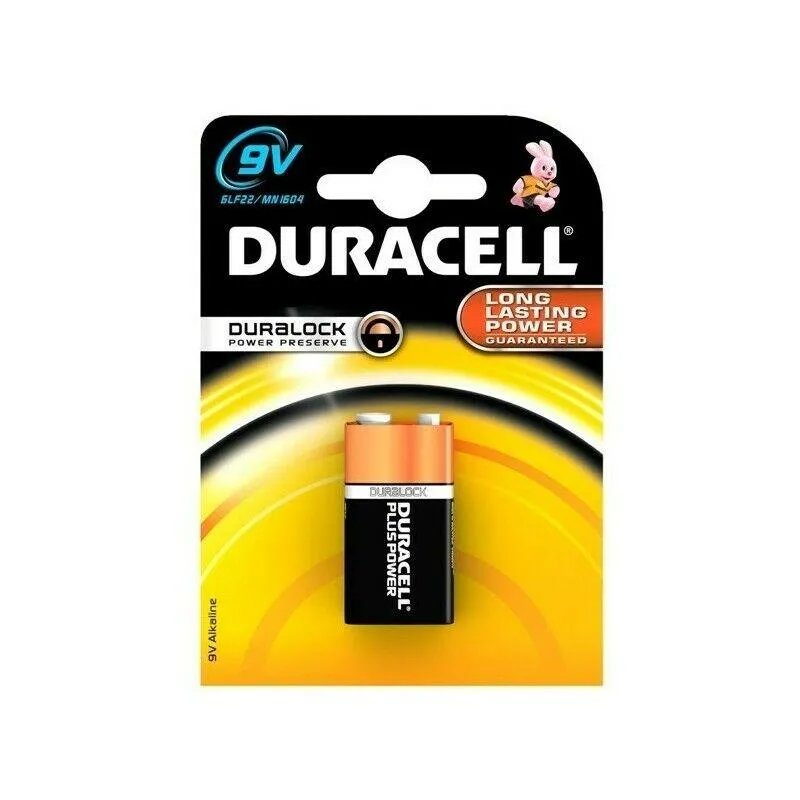 Алкални батерии DURACELL Basic 9V 1pcs DURALOCK