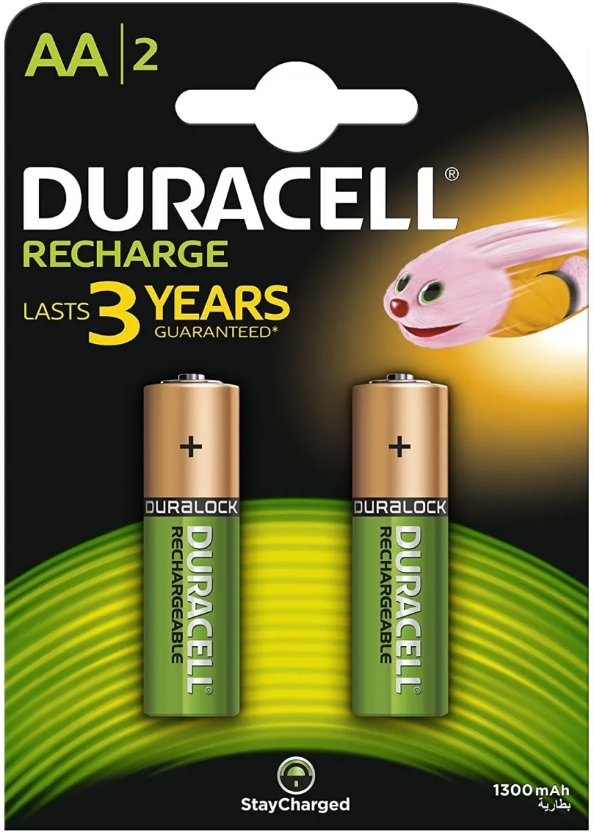 Батерии DURACELL Rechargeable AA 2pcs 1300mah