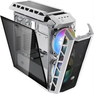 E-ATX Case Cooler Master MasterCase H500P Mesh ARGB White w/2x200mm ARGB, 1x140mm Fans