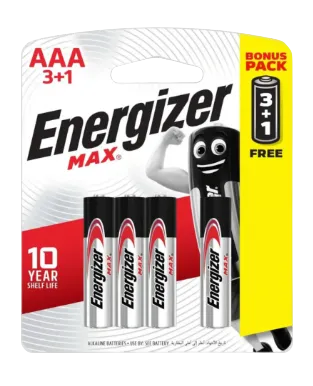 Батерии ENERGIZER Everyday LR3 AAA 3+1