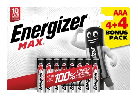 Батерии ENERGIZER Max LR03 AAA 4+4