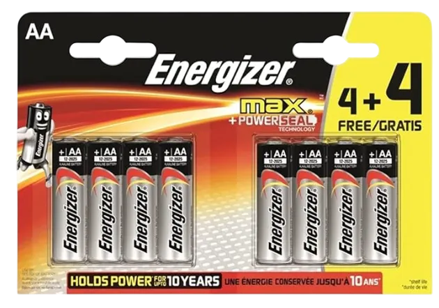 Батерии ENERGIZER Max LR6 AA 4+4