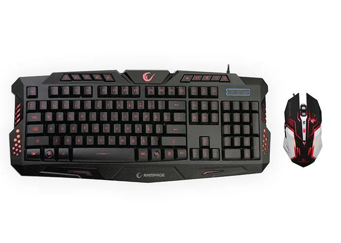 Сет тастатура/маус EVEREST Rampage KMR77, Black Gaming (24121)