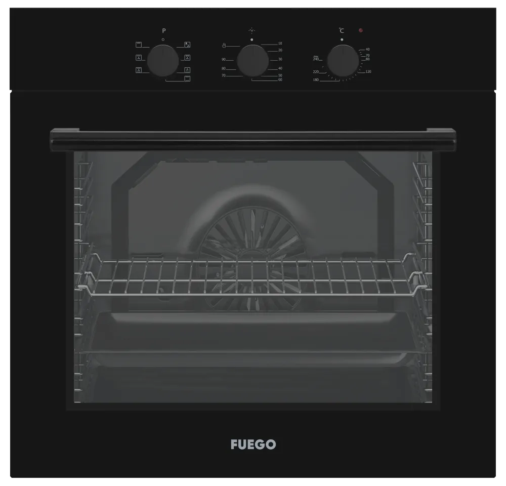 Фурна за вградување FUEGO COFGSMBI1080B, A, 80l