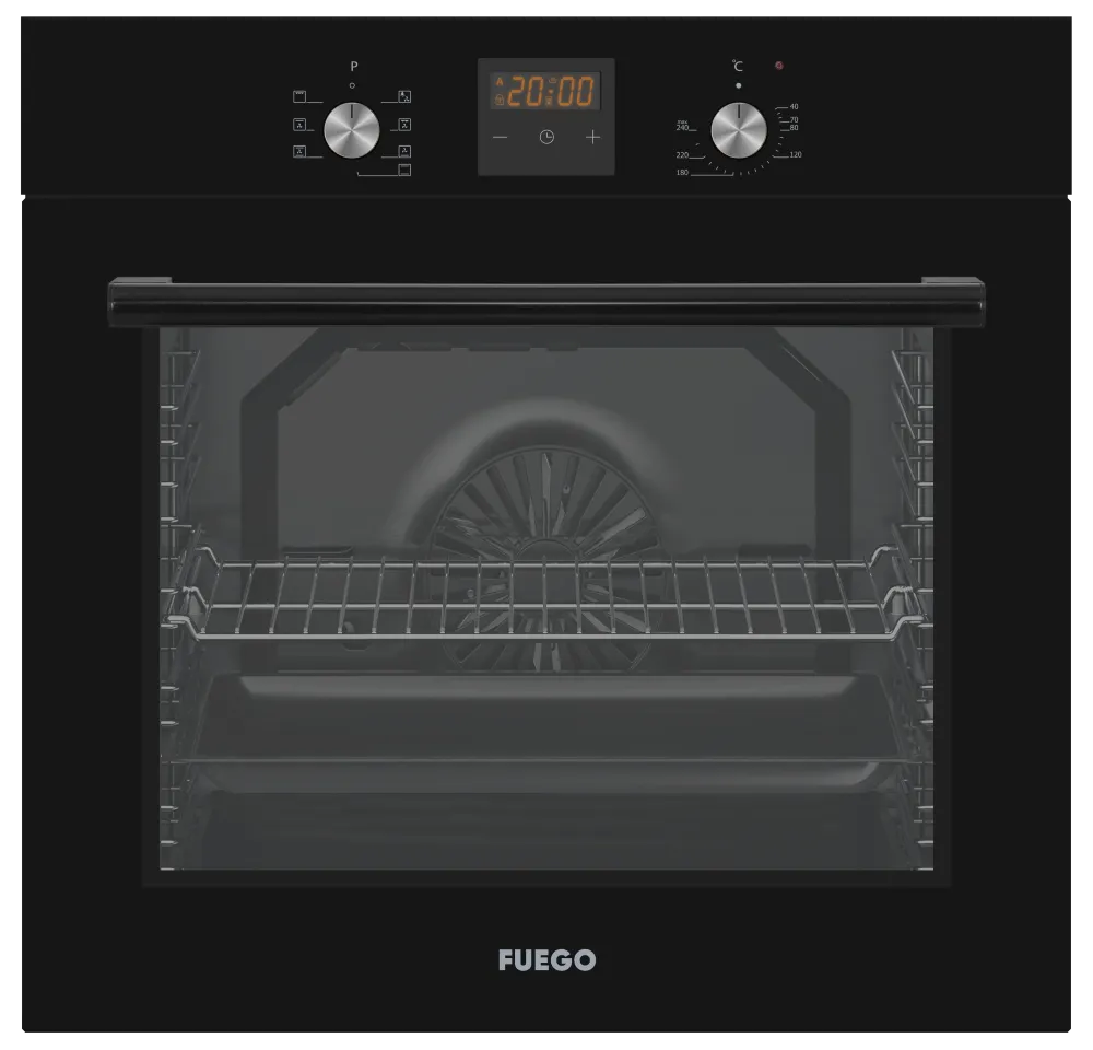 Фурна за вградување FUEGO COFGSMBI2080B, A, 80l
