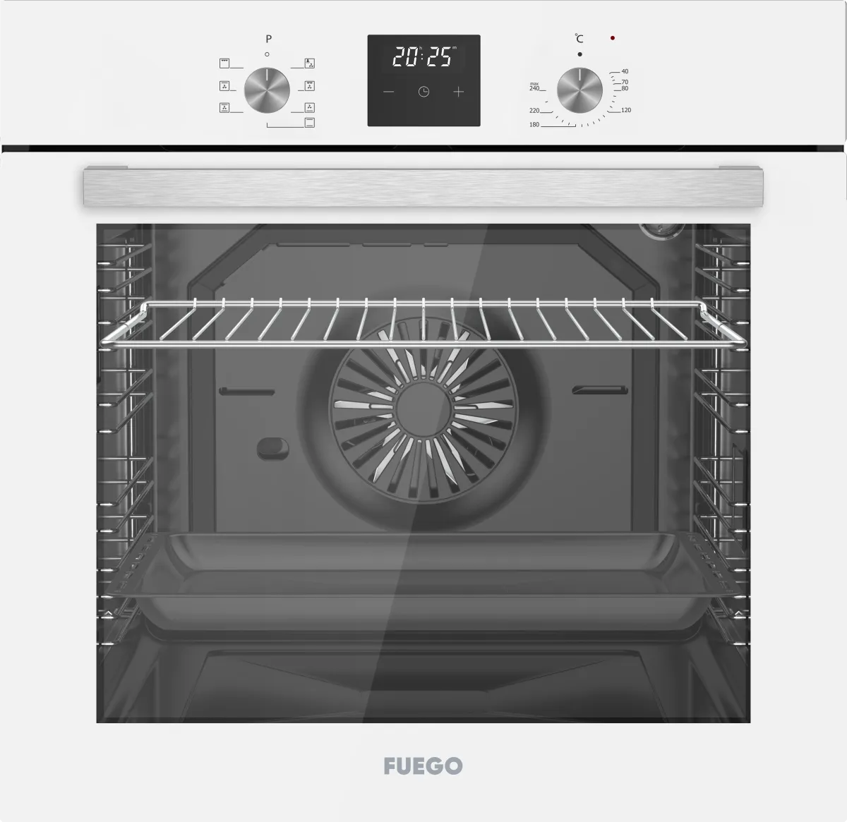Фурна за вградување FUEGO COFGSMBI2080W, A, 80l
