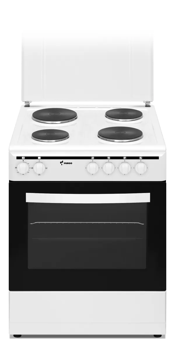 Шпорет FUEGO FG FS6040W, 4рингли