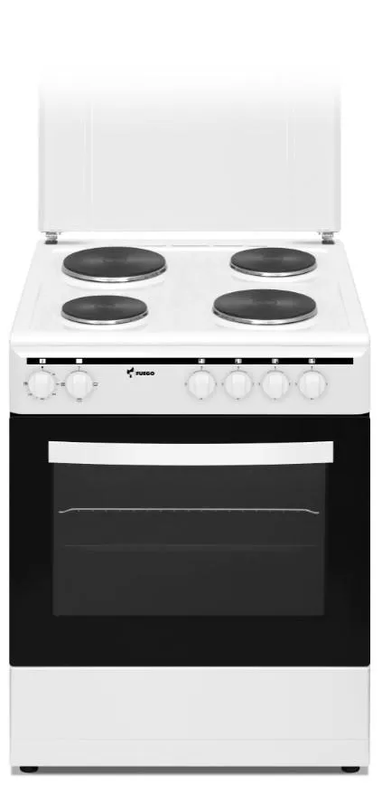 Шпорет FUEGO FGFSF 6040 W, 4рингли, 56L
