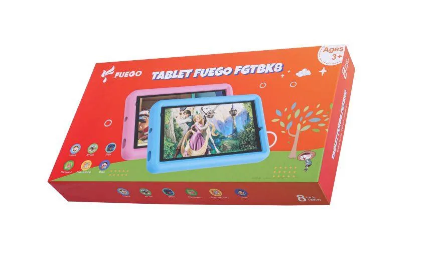 FUEGO FGTBK8 Kids 8'' HD 4GB/64GB WiFi + Cover Blue