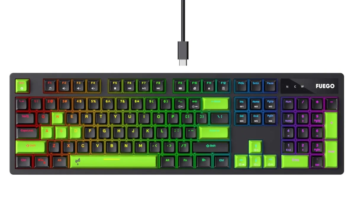 FUEGO GKB-893 Mechanical RGB Blue Switches