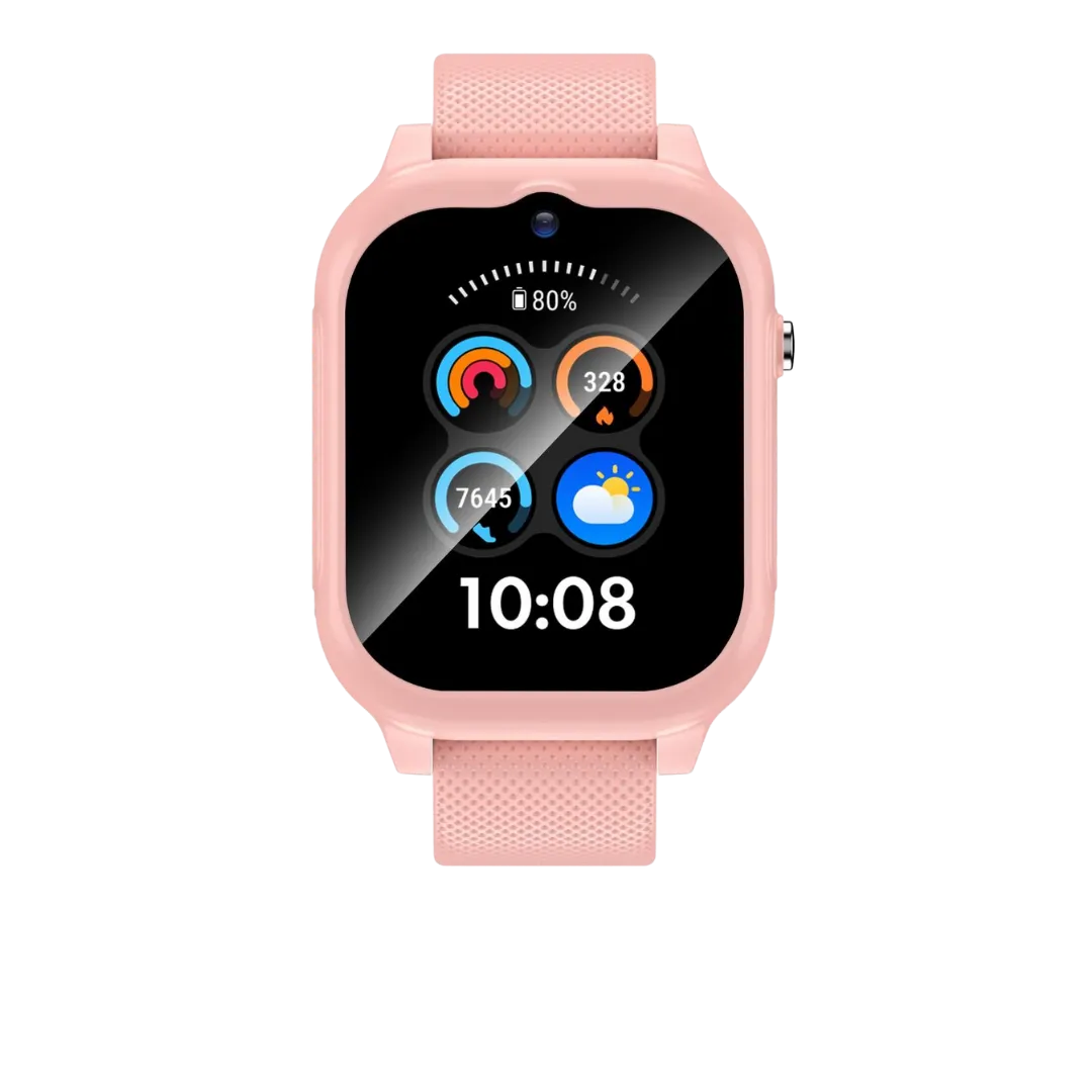 Смарт часовник за деца FUEGO HKY29 Kids Rose, 600mAh, 4G, WIFI, A-GPS, LBS, GPS
