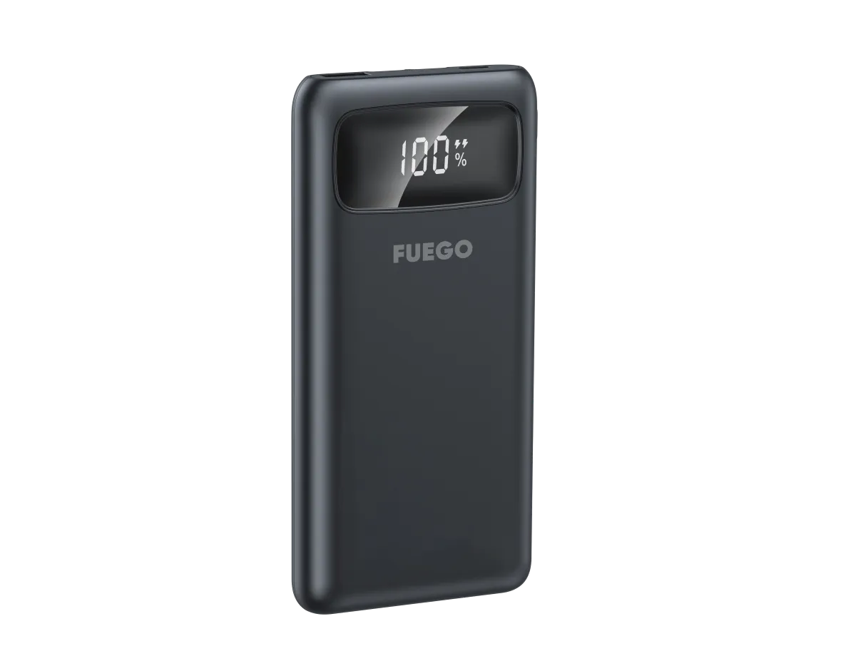 Fuego Super Charge with multiple power cables (10.000mAh) (FG168K) Black
