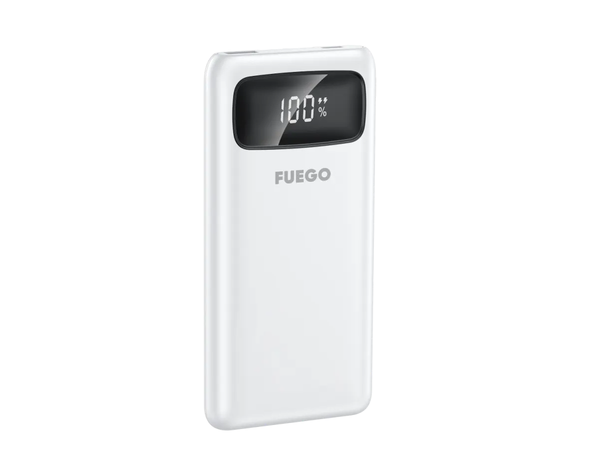 Fuego Super Charge with multiple power cables (10.000mAh) (FG168K) White