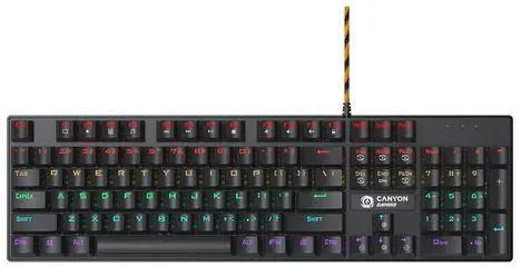 Gaming тастатура CANYON Deimos GK-4 Rainbow CND-SKB4-US Wired Black