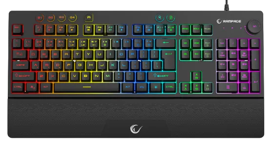 Gaming тастатура Gaming Keyboard Rampage KB-GX65 Simula RGB USB