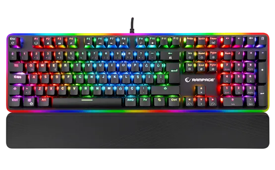 Gaming Keyboard Rampage KB-R96 Ultimate Optical Switches w/Metal Body, Full RGB Backlight Waterproof