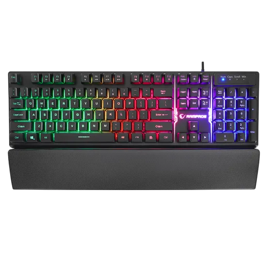 Gaming Keyboard Rampage KB-RX77 Runner w/Wrist Support Black