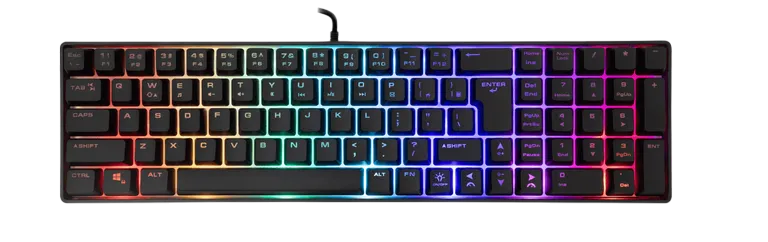 Gaming Keyboard White Shark Gladius Membrane 85 Keys Black