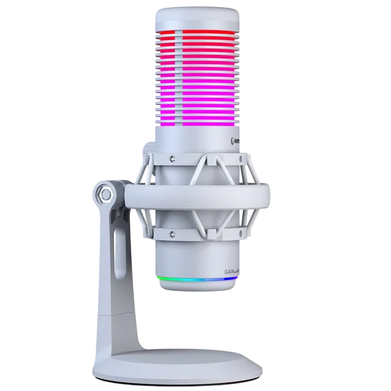 Gaming Microphone Rampage Bemol RGB w/Shock Mount and Pop Filter White