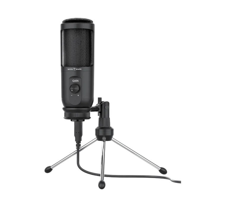Gaming Microphone White Shark Taus Black