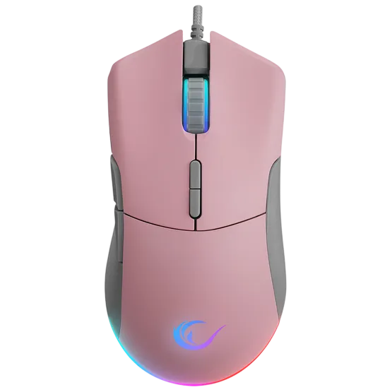 Gaming Mouse Rampage SMX-R21 Compact 7200 DPI Pink/Gray