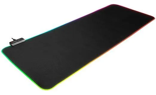 Gaming Mousepad Rampage MP-24 Black 300*800*3mm RGB Led Gaming