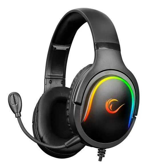 Gaming слушалки RAMPAGE Miracle X6 Black +Audio Splitter