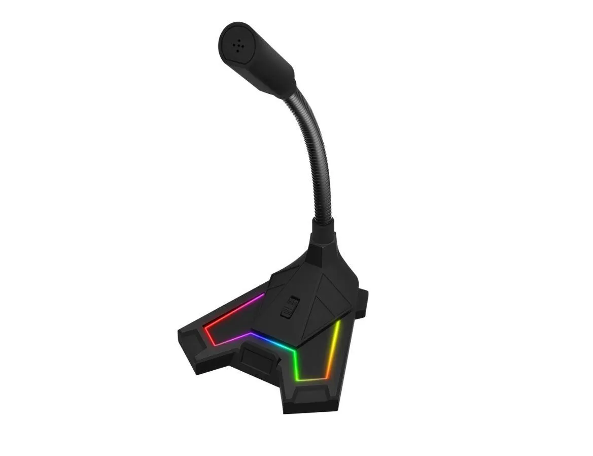 Gaming Микрофон Rampage SN-RMX2 CHATTY Black USB RGB Led (34653)
