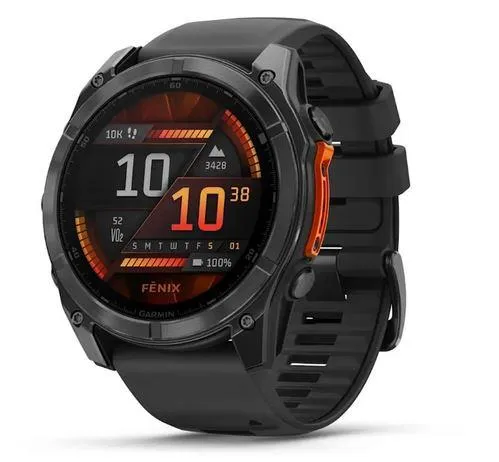 GARMIN FENIX 8 AMOLED 51 mm Slate Gray Black Silicone Band
