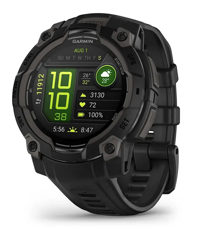 GARMIN Instinct 3 45 mm, AMOLED Black, Black Band