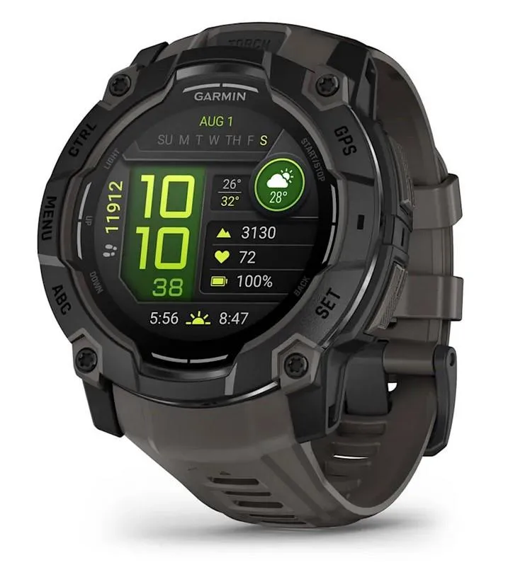 GARMIN Instinct 3 50 mm, AMOLED Black, Charcoal Band